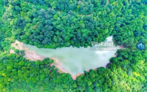 عکس هوایی دریاچه چورت ساری