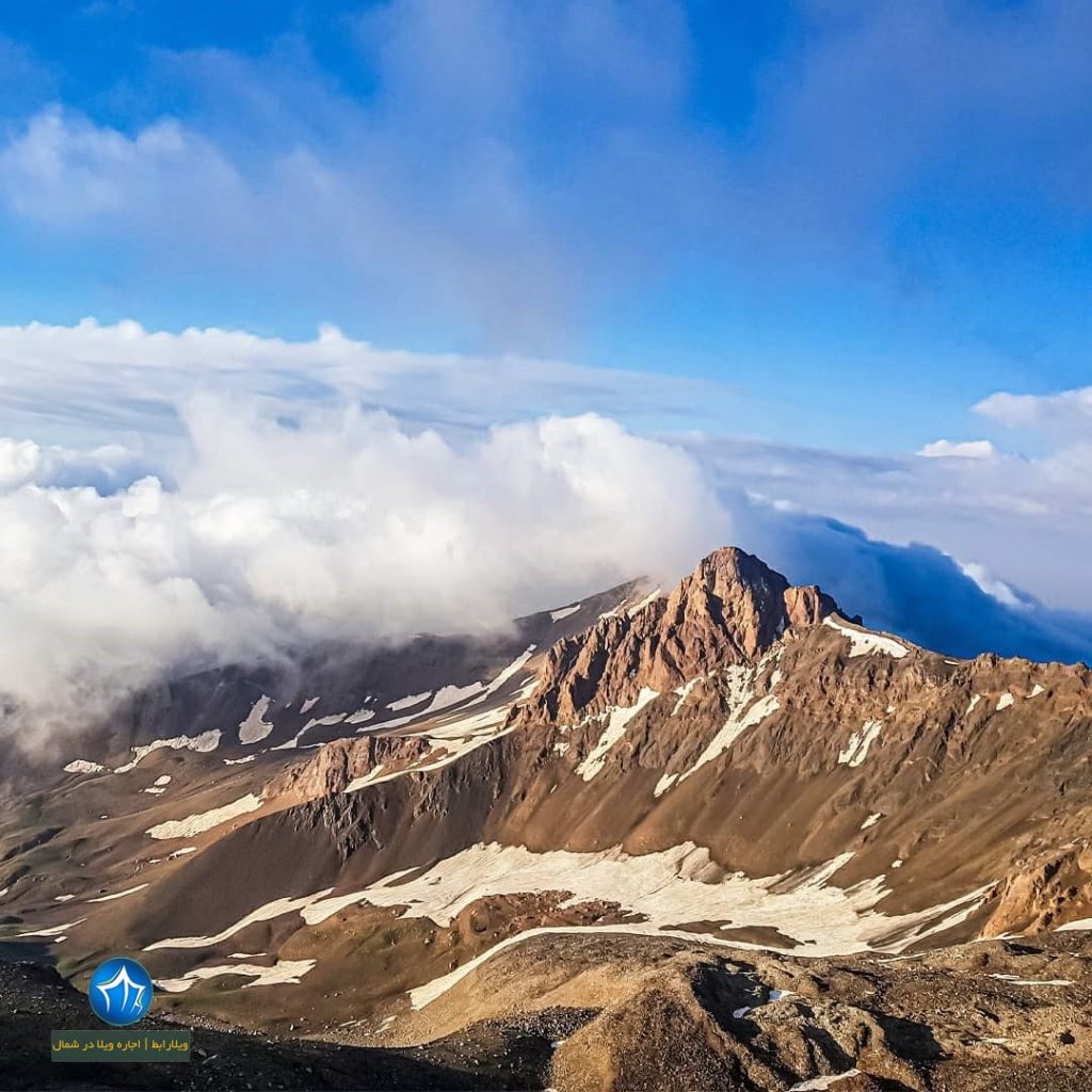 علم کوه صعود به علم کوه کلاردشت تور علم کوه بلندترین قله مازندران (۴)