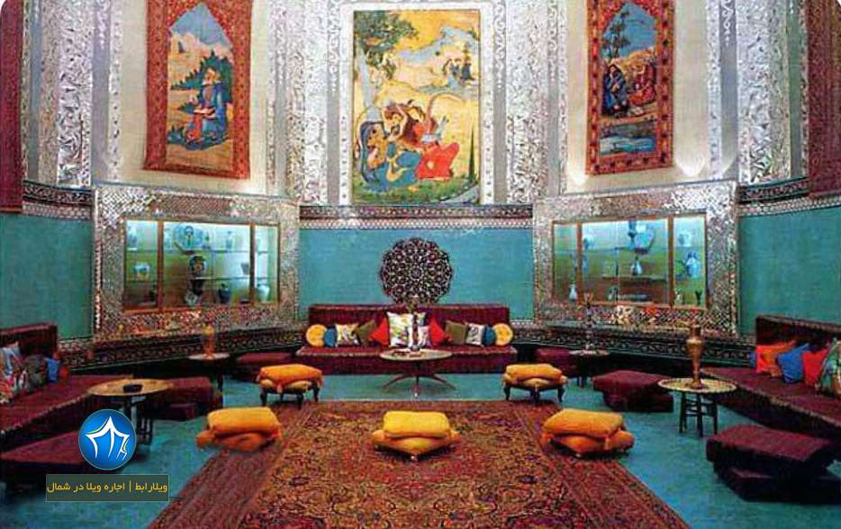 عکس از داخل کاخ صفی آباد بهشهر صفی اباد نمای داخلی